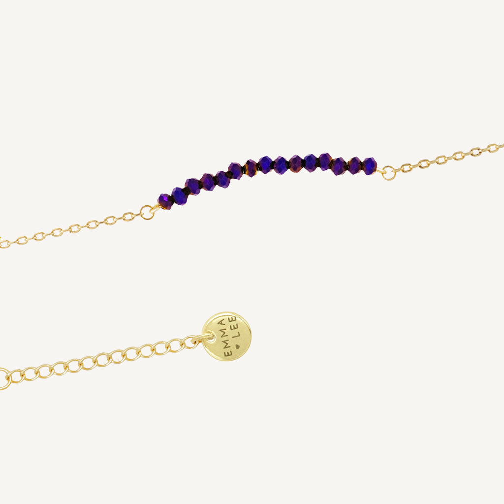 Bracelet LILY - Prune - EMMA♡LEE Jewelry