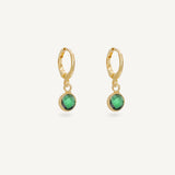 Mini créoles AURORE - Vert - EMMA♡LEE Jewelry