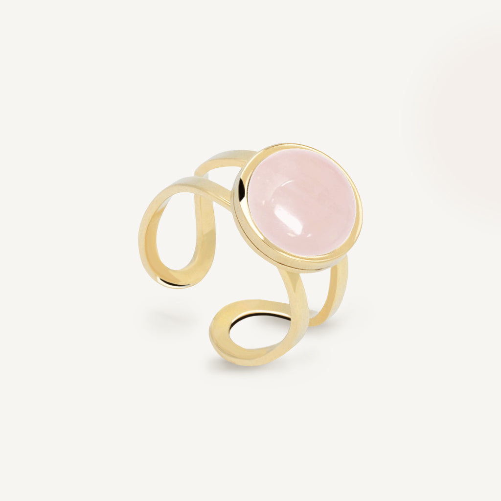 Bague TARA - Quartz rose