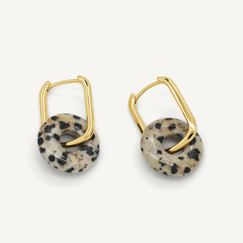 Boucles d'oreilles ANAÏS - Ocre irisé