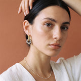 Boucles d'oreilles ANAÏS - Jaspe Dalmatien
