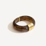 Bracelet acétate LISON - MARRON