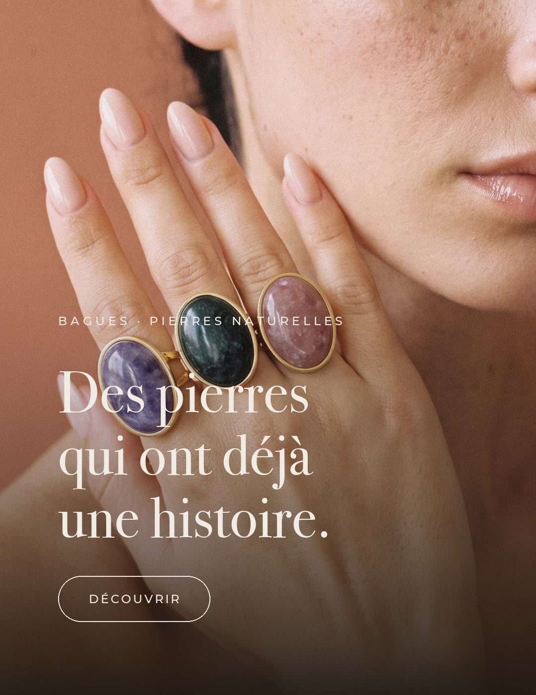 Bagues pierres naturelles plaqué or Emmalee Jewelry