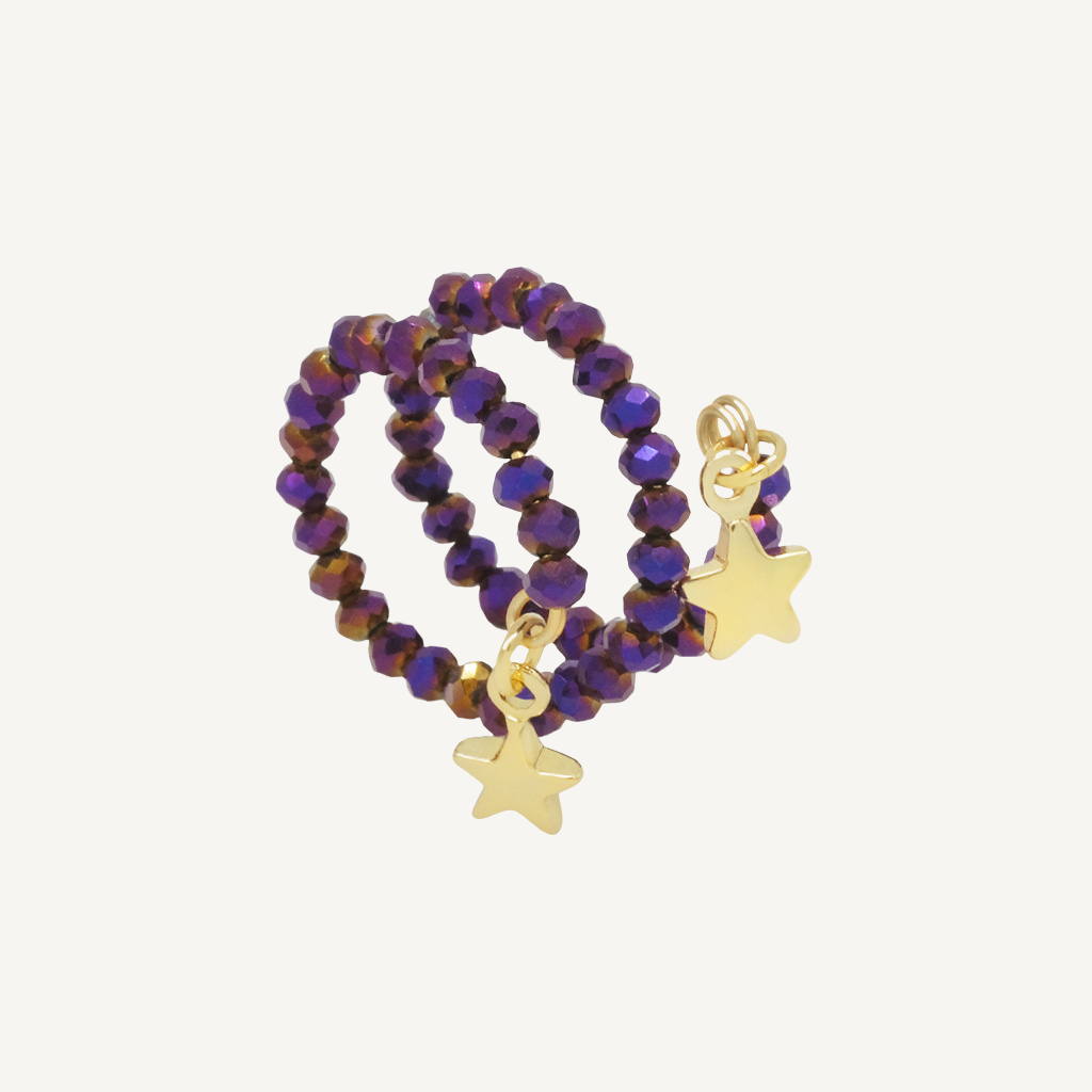Bague LILY - Prune - EMMA♡LEE Jewelry