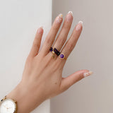 Bague OLIVIA - Charoïte - EMMA♡LEE Jewelry