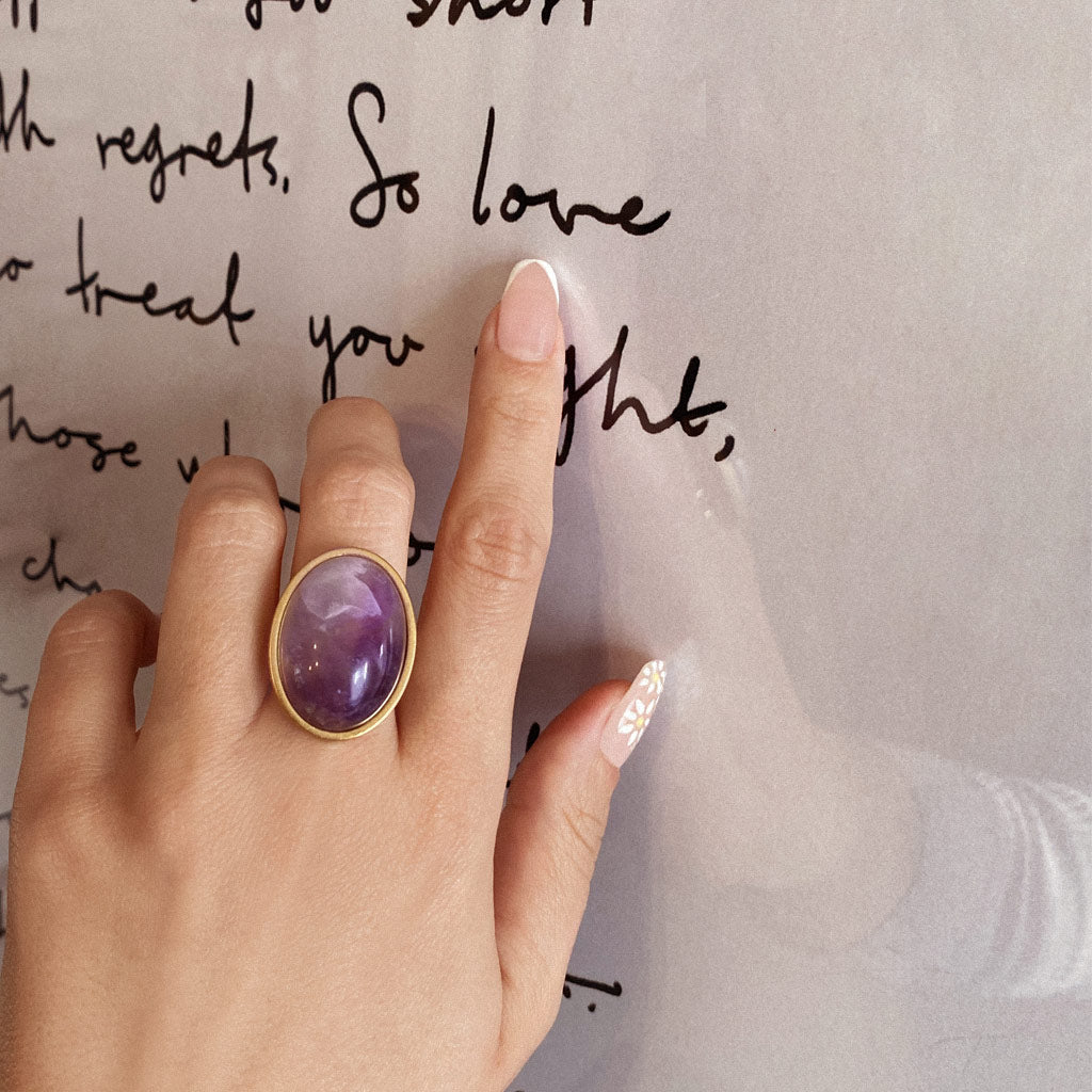 Bague HOPE - Améthyste - EMMA♡LEE Jewelry