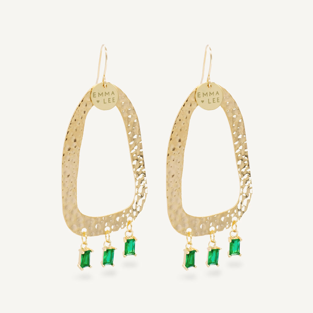 Boucles d'oreilles BOHO GREEN - EMMA♡LEE Jewelry