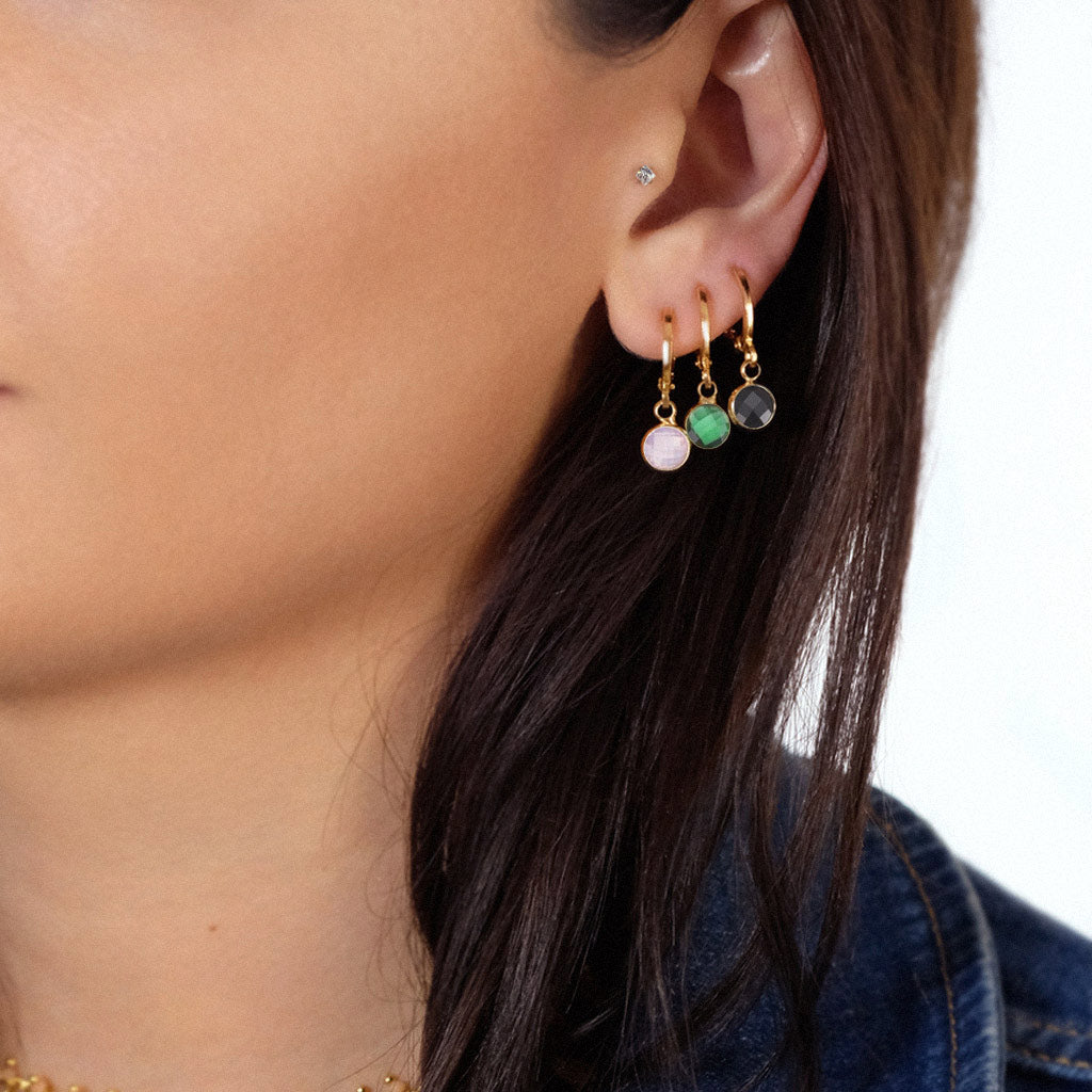 Mini créoles AURORE - Rose - EMMA♡LEE Jewelry