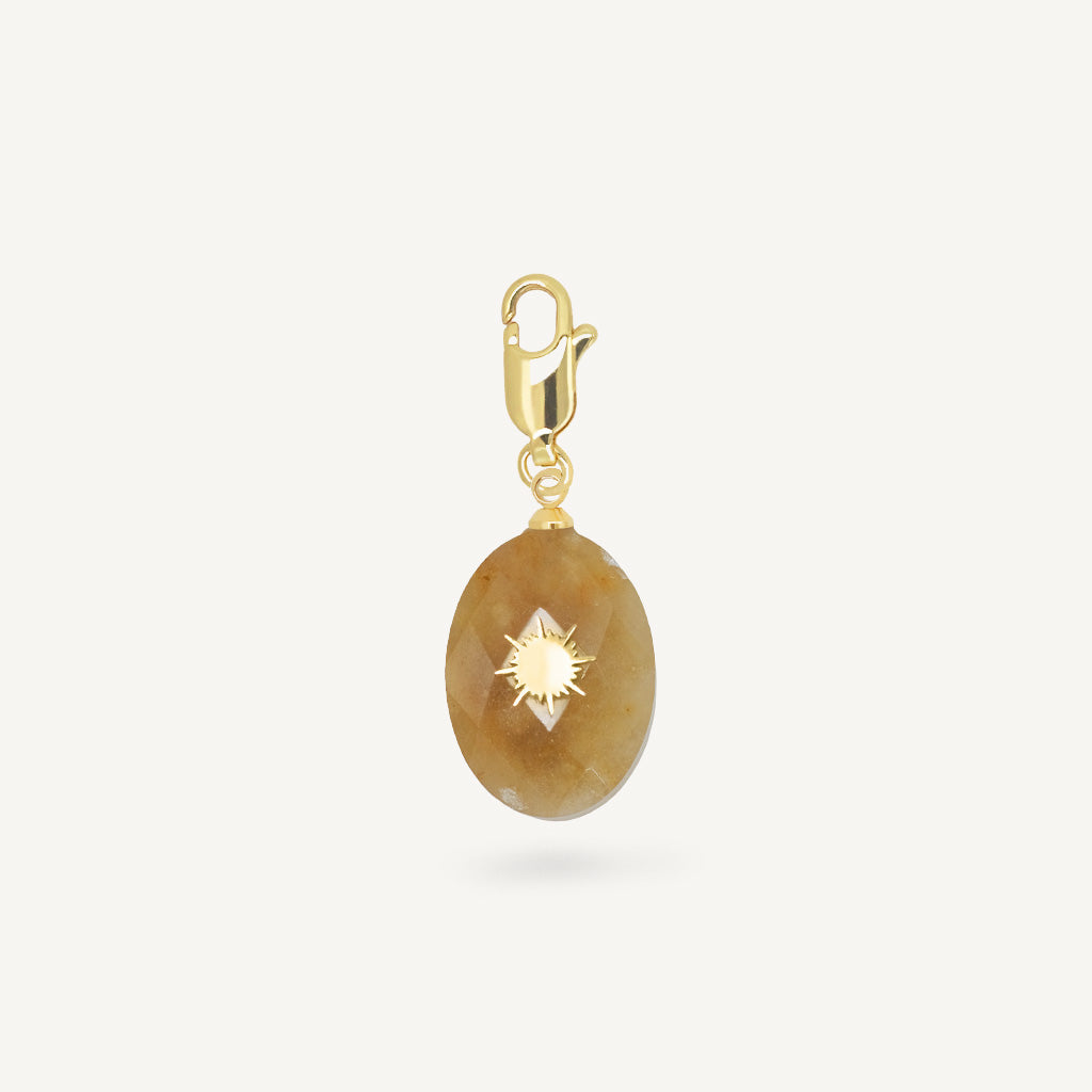 Charm KARA - Aventurine jaune - EMMA♡LEE Jewelry