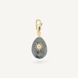 Charm KARA - Labradorite grise - EMMA♡LEE Jewelry