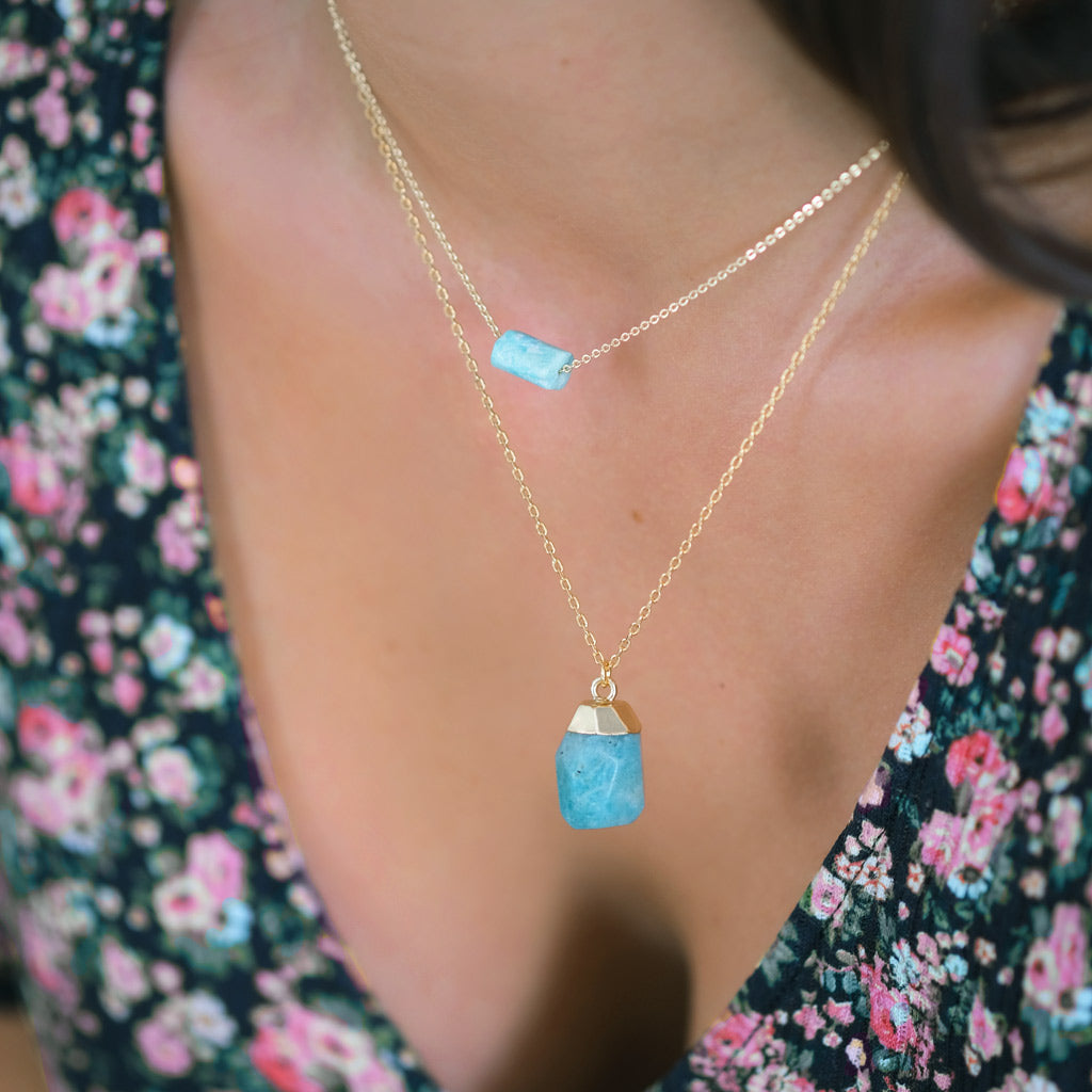 Collier BETTY - Amazonite