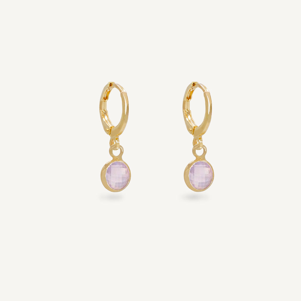 Mini créoles AURORE - Rose - EMMA♡LEE Jewelry