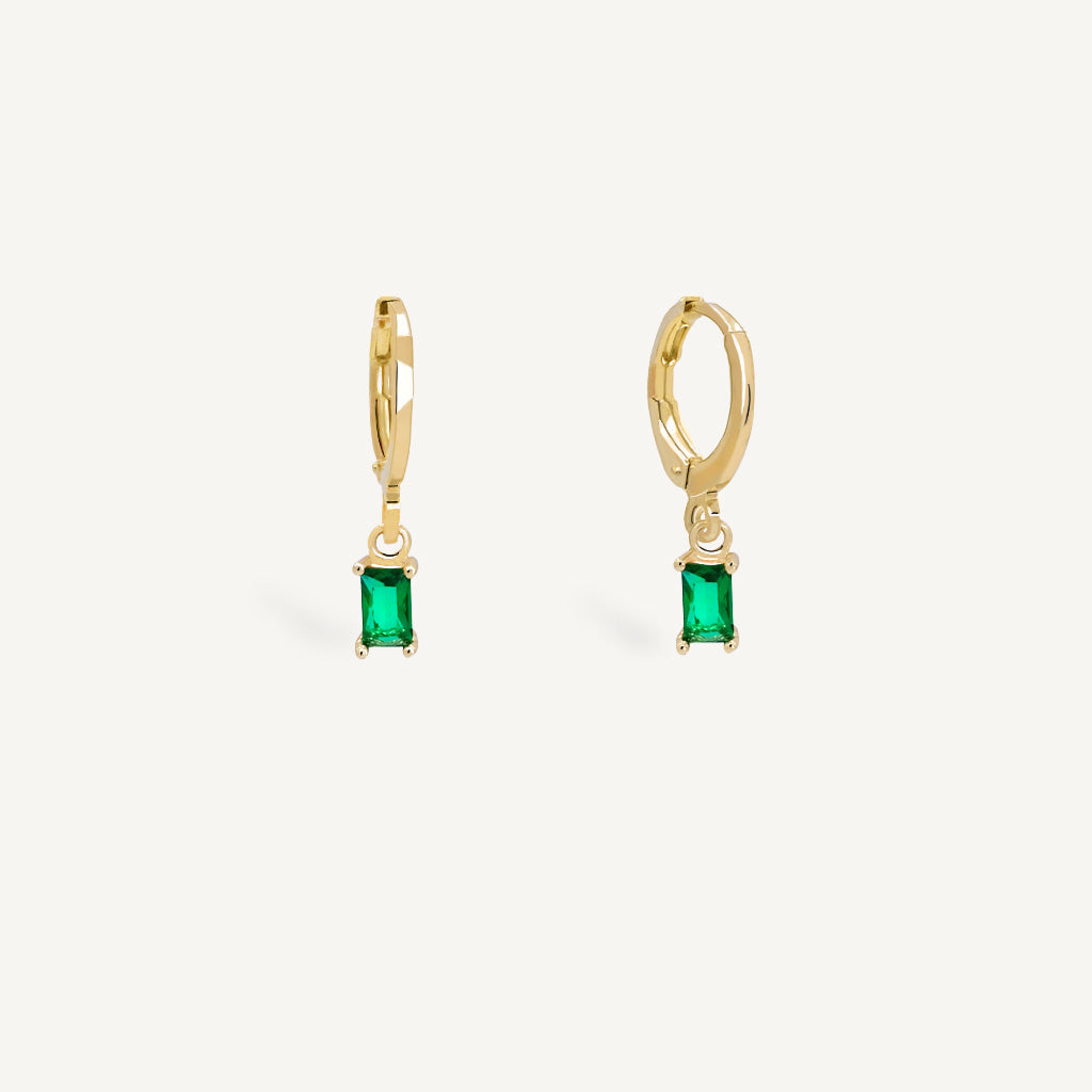 Mini créoles CAPUCINE - Vert - EMMA♡LEE Jewelry