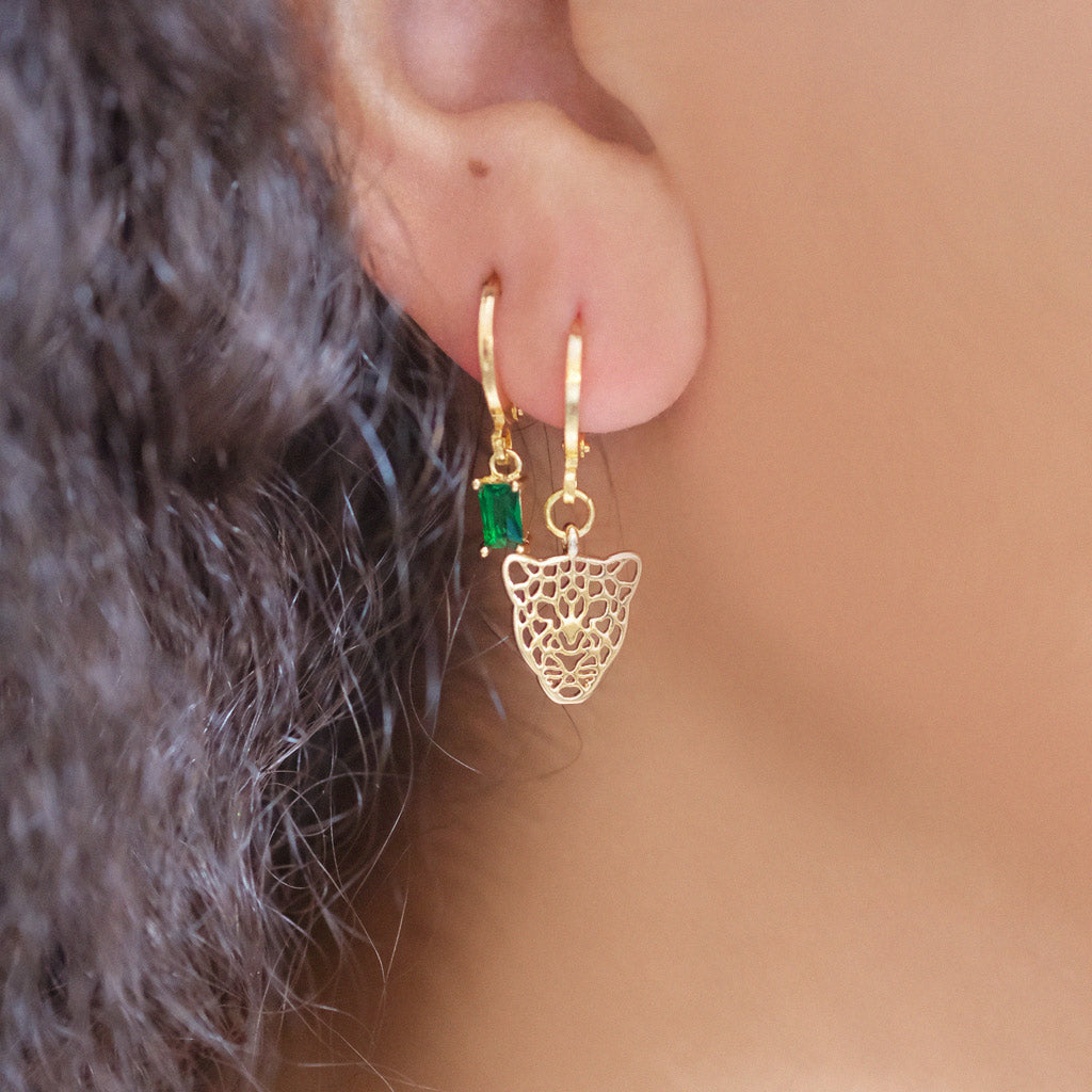 Mini créoles CAPUCINE - Vert - EMMA♡LEE Jewelry