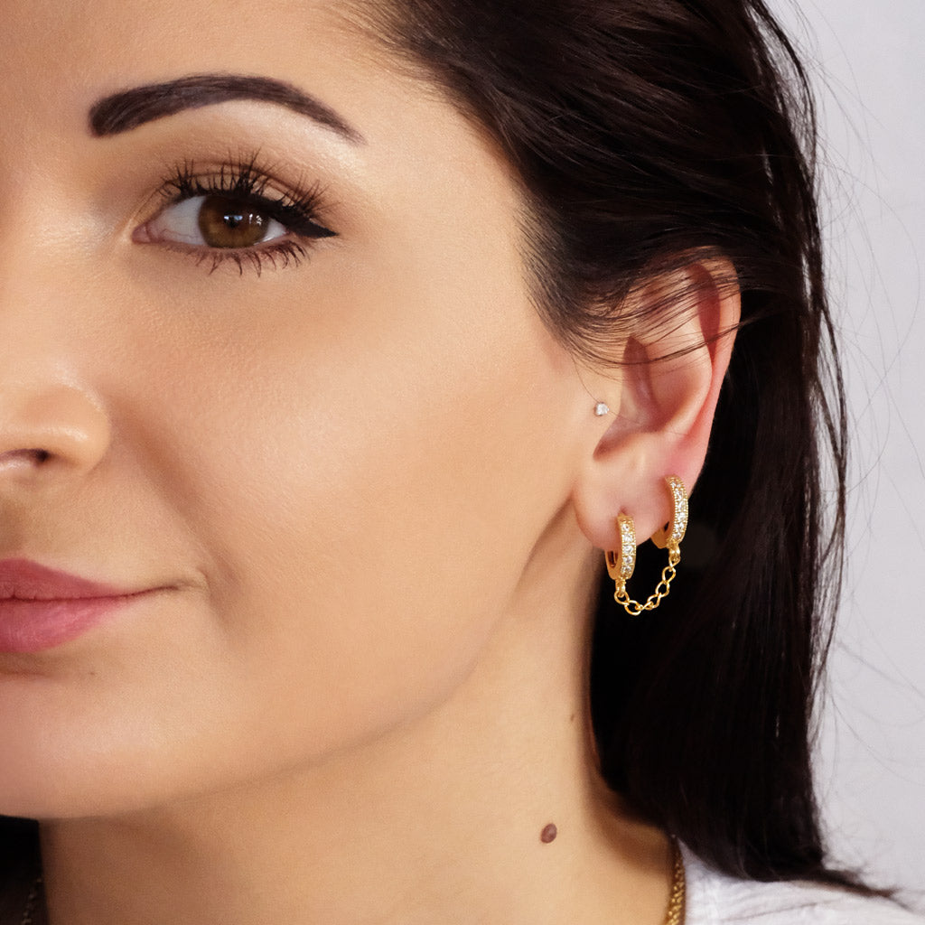 Mini créoles MAELIA - Blanc - EMMA♡LEE Jewelry