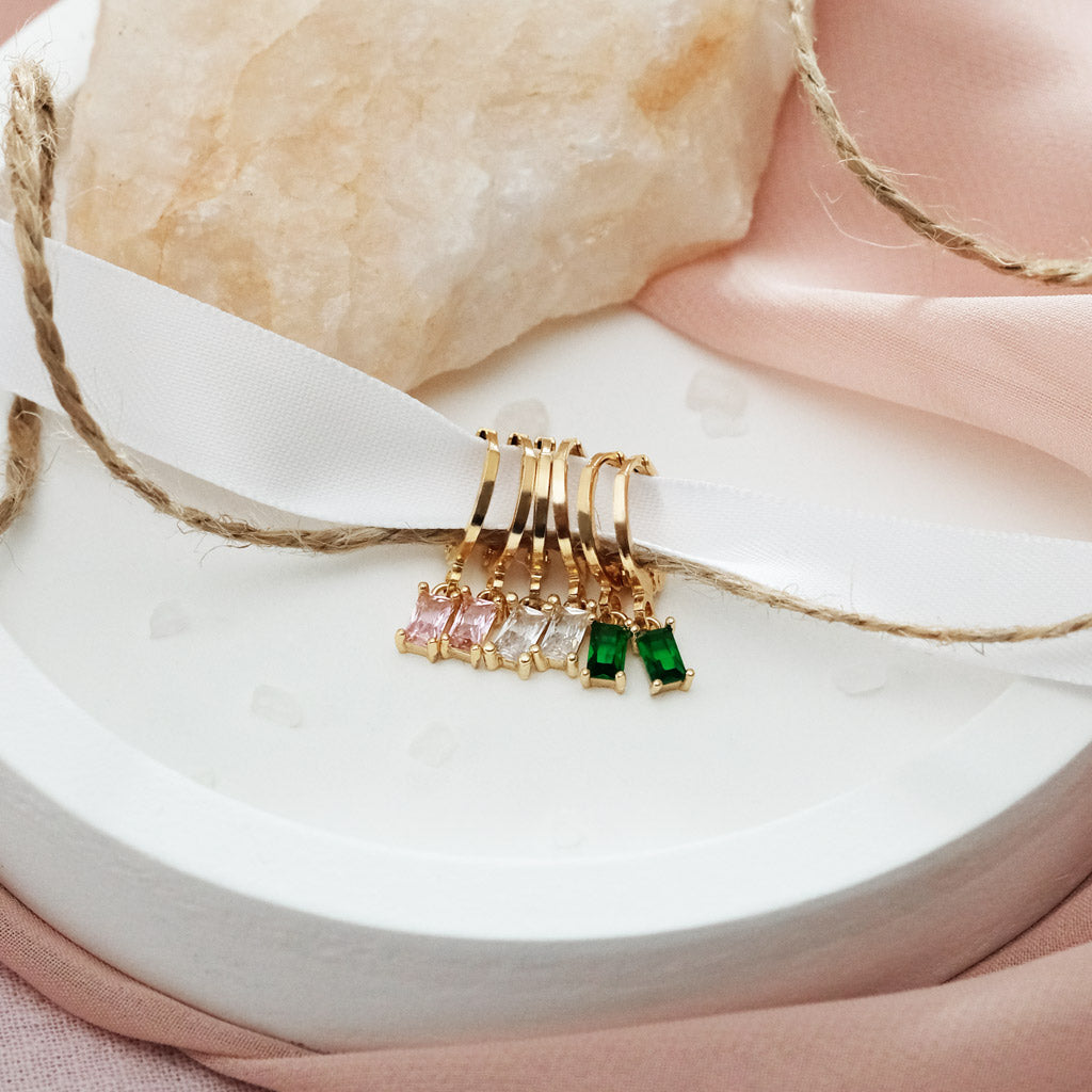 Mini créoles CAPUCINE - Vert - EMMA♡LEE Jewelry