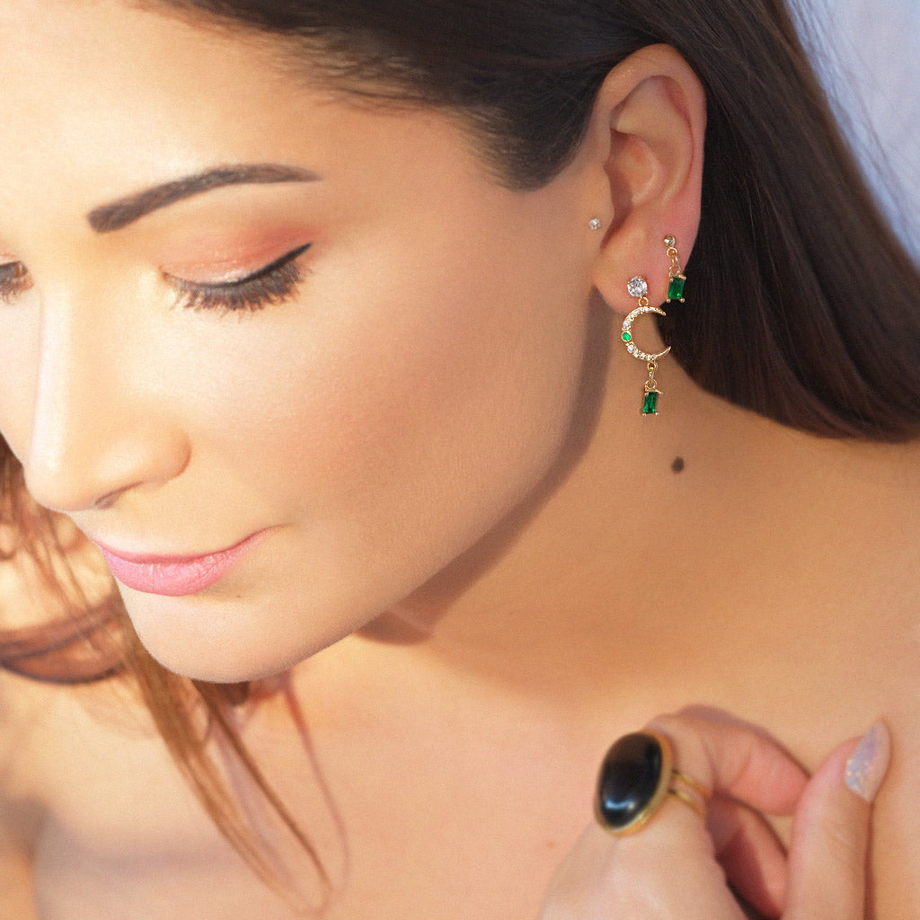 Puces CAPUCINE - Vert - EMMA♡LEE Jewelry