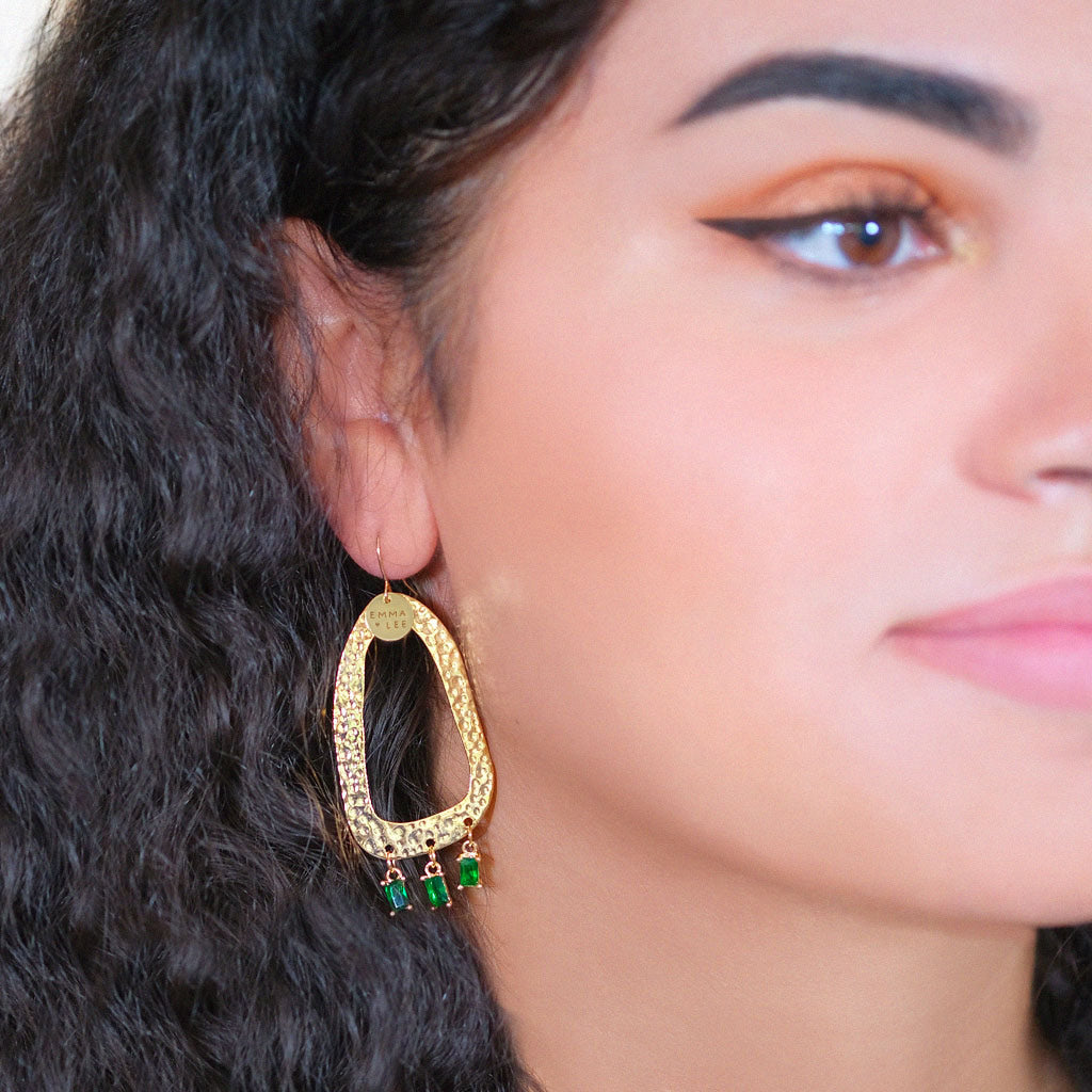 Boucles d'oreilles BOHO GREEN - EMMA♡LEE Jewelry