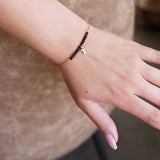 Bracelet LILY LETTRE - Prune - EMMALEE Jewelry
