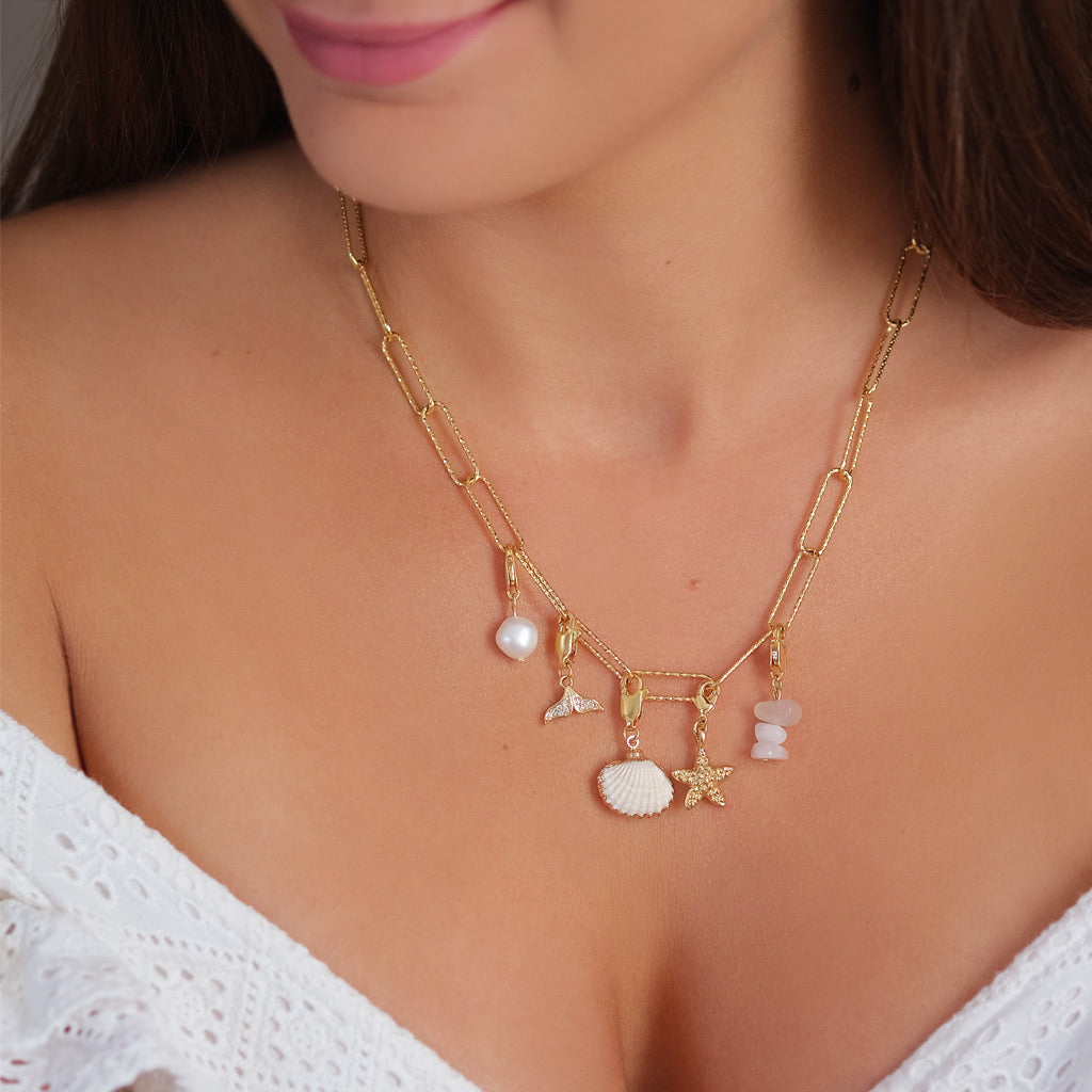 Charm MILA - Quartz rose (small) - EMMA♡LEE Jewelry