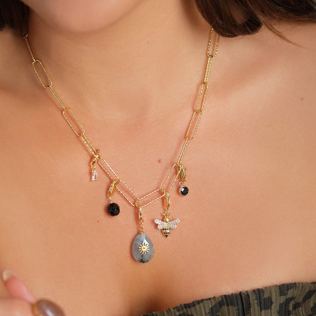 Charm AURORE - Noir - EMMA♡LEE Jewelry