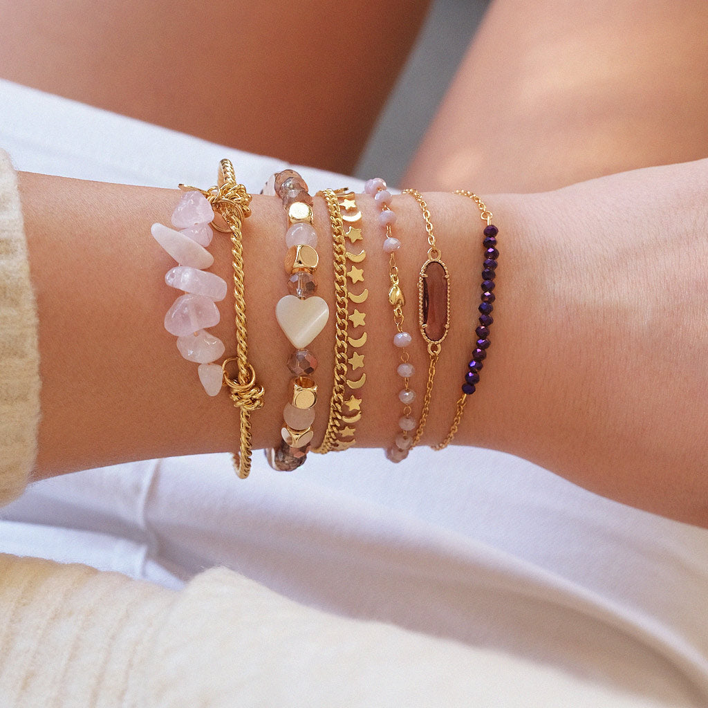 Bracelet LUCY - Prune - EMMA♡LEE Jewelry